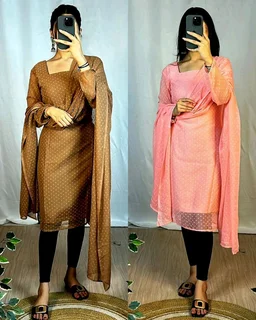 Trending kurti with dupatta with New Colours beautiful colours - Fountain Blue, L