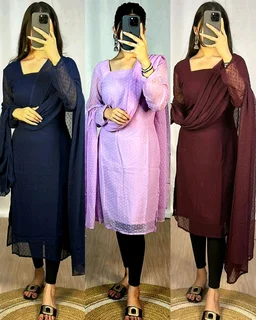 Trending kurti with dupatta with New Colours beautiful colours - Fountain Blue, 2XL