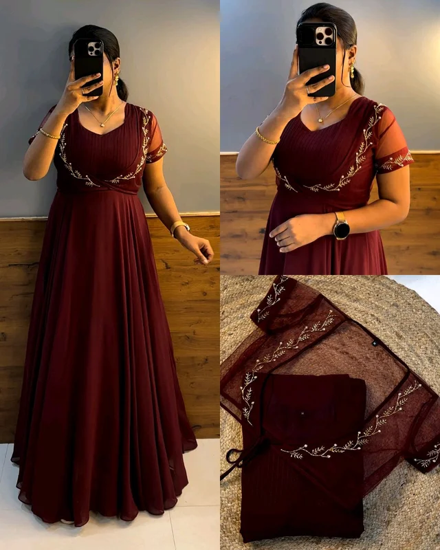 Wear in 2ways ❤️ Gown + Removable coat - XL