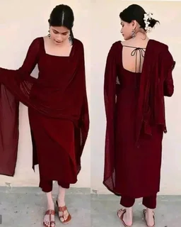 Trendy Kurta Full Sets with New Colours - Pink, XS