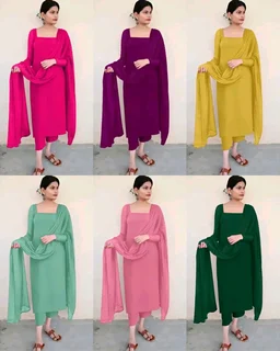 Trendy Kurta Full Sets with New Colours - Pink, XS