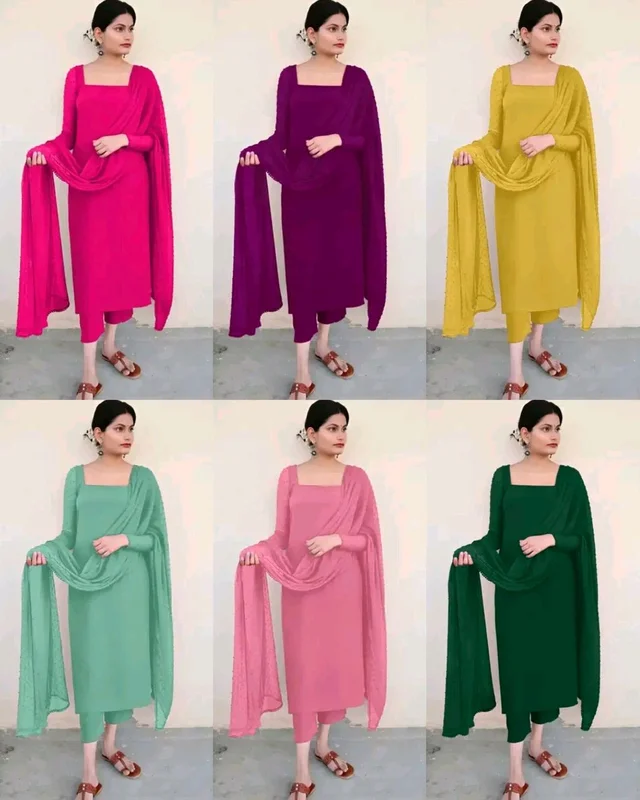 Trendy Kurta Full Sets with New Colours - Lite Green, XL