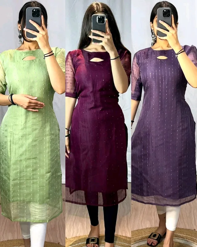 VIRAL kurti With New colours - Grape, S