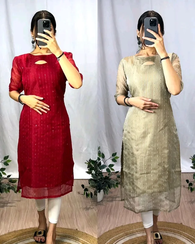 VIRAL kurti With New colours - Red, M