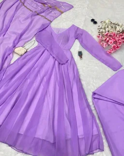 Elegance with Modern Exclusive Anarkali Design 🌸 - S, Black