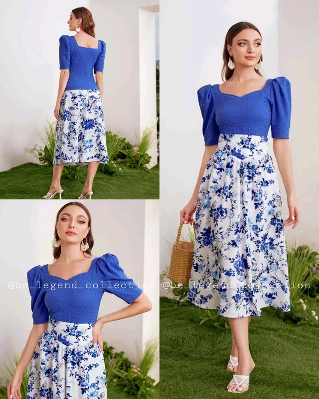 Trendy Top & Skirt Combo - Purple, S