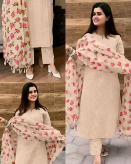 New Fabulous Full Set Kurta with Dupatta and Bottomwear - Teal Blue, 2XL