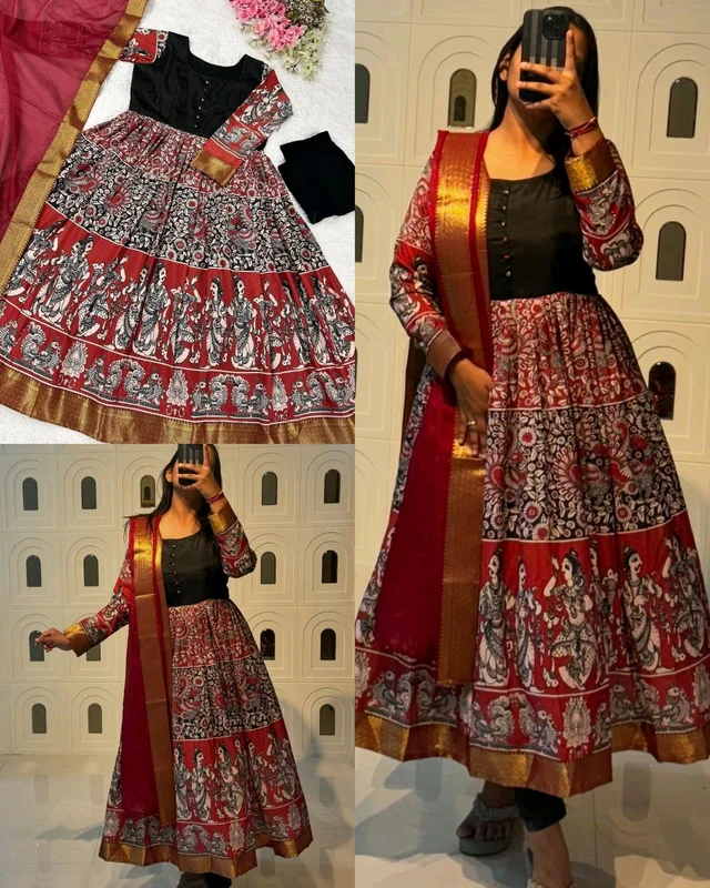 Introducing New Festival Spacial Kalamkari Gown - L