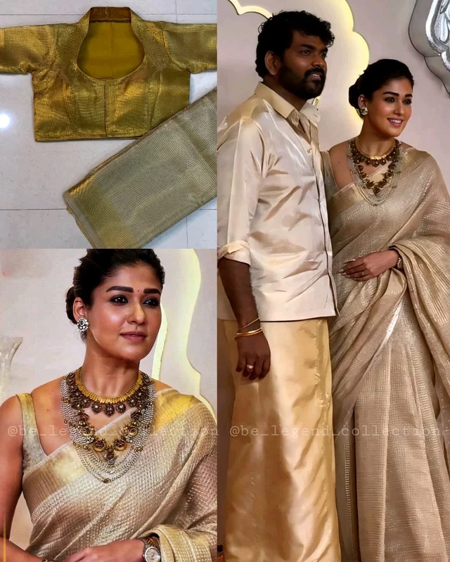 Ambani wedding Nayanthara mam Inspired saree - Unstitch