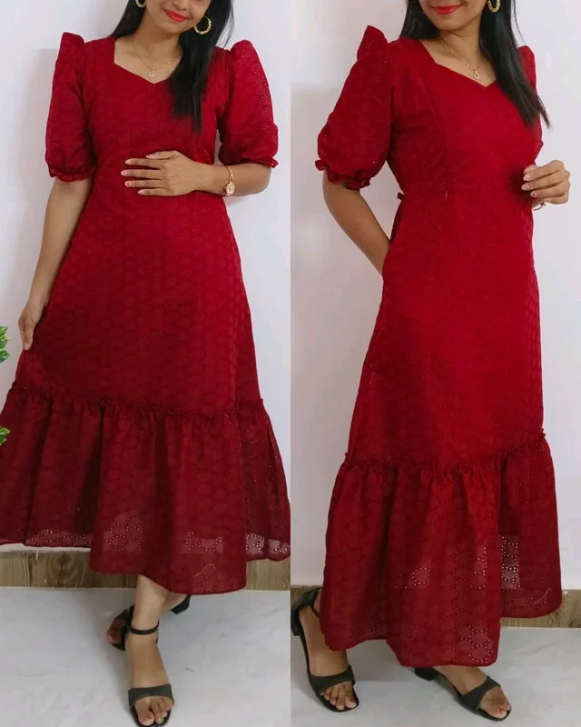 Hakoba Feeding Maternity - Red, XL