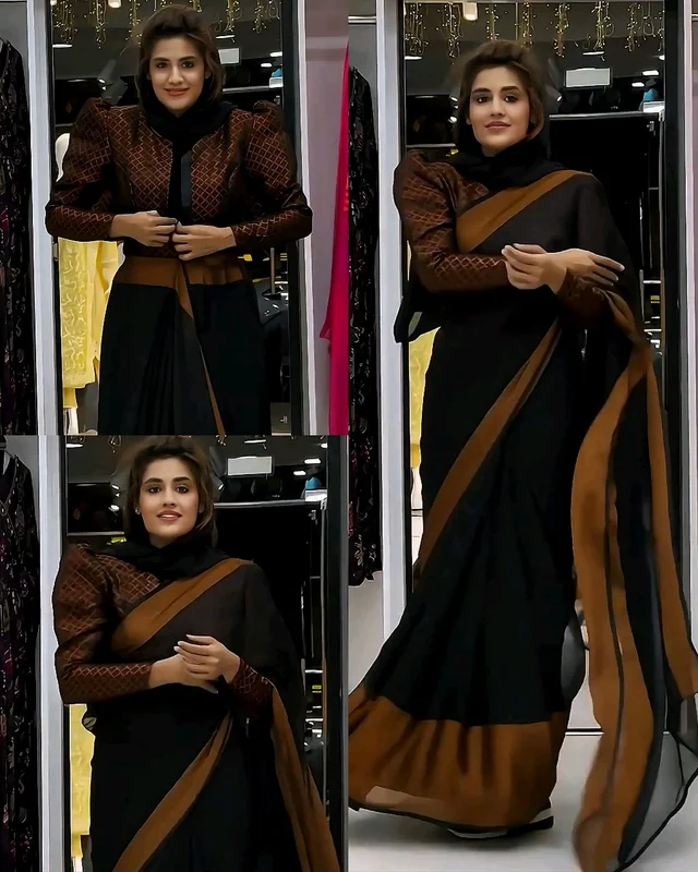 30 Secounds Gown Saree - L