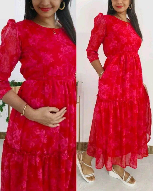 Super Stylish & Trendy Maternity, Feeding Gown - 2XL