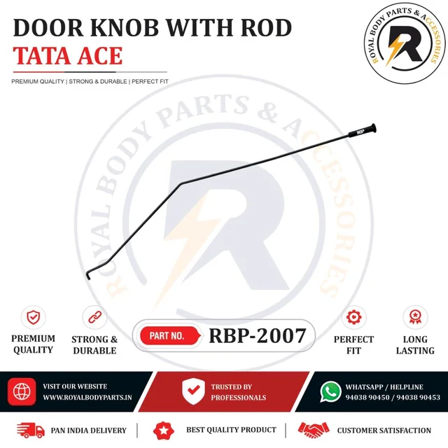 Royal Body Parts And Accessories Door Knob With Rod Tata Ace - Left