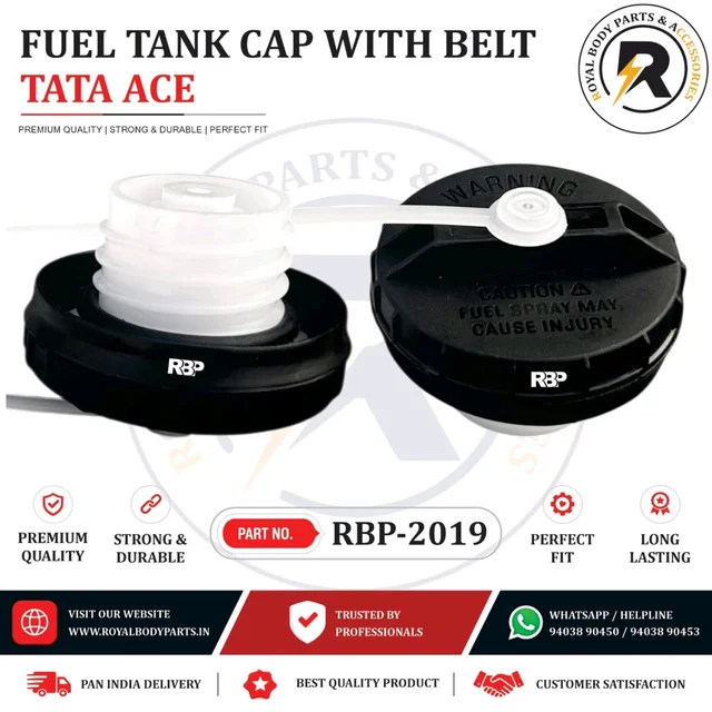 Royal Body Parts And Accessories FUEL TANK CAP WITH BELT TATA ACE