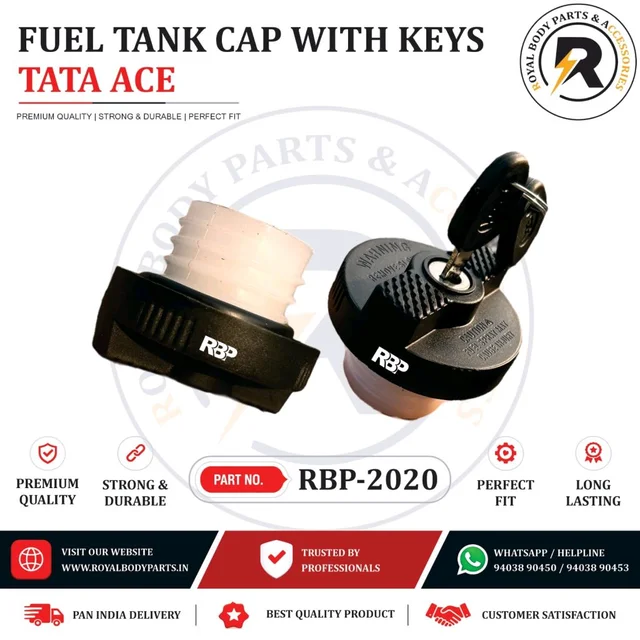 Royal Body Parts And Accessories FUEL TANK CAP WITH KEYS TATA ACE