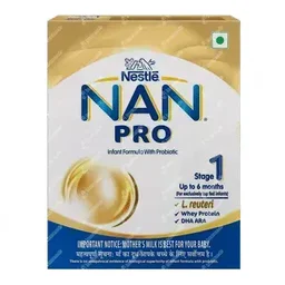 Nestle Nan Pro Stage 1 Up To 6 Months Infant Formula With Probiotic Refill Powder 400gm