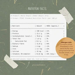 Jave / Khapli wheat atta - 5 kg