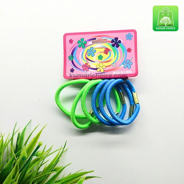 Set Of 6 Girls Favourite Solid Coloured Hair Bands KC1479