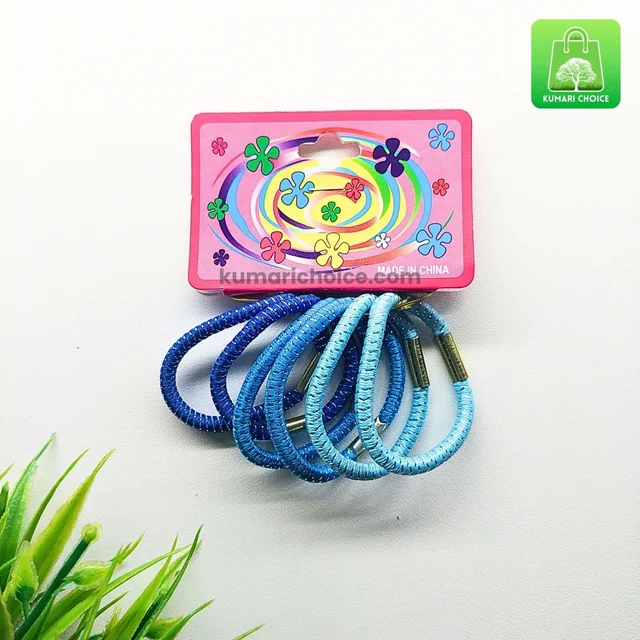 Set Of 6 Girls Favourite Glittery Shiny Hair Bands KC1480