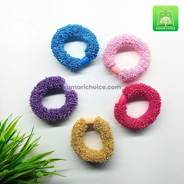 Pack Of 2 Cute Pluffy Premium Hair Bands KC1481