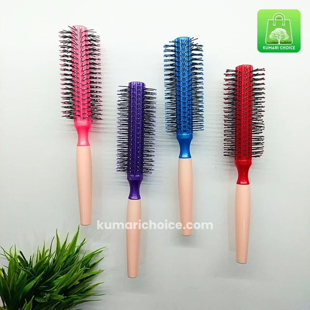 Good Quality Multicoloured Round Comb Hair Brush (1pc) KC1103