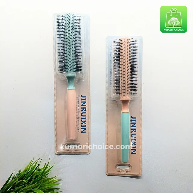 High Quality Jinruixin Soft Colored Round Comb Hair Brush (1pc) KC1106