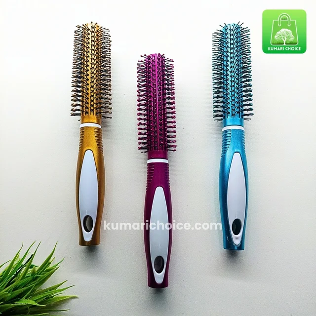 High Quality Cute Matt Finished Round Comb hair Brush (1pc) KC1108