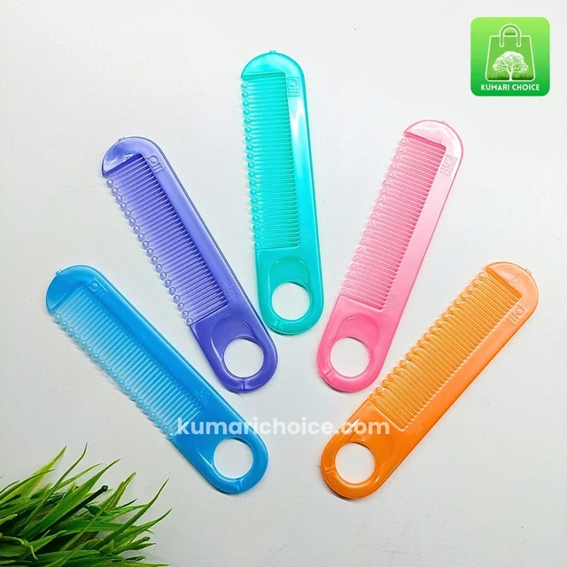Premium Pocket Friendly Single Teeth Round Ball Massager Head Solid Colour Combs (1pc) KC1112