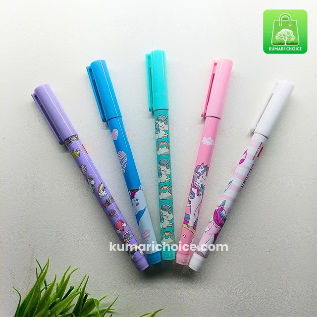 Premium Figo Cute Unicorn Liquid Roller Pen(BLUE INK) (1pc) KC877