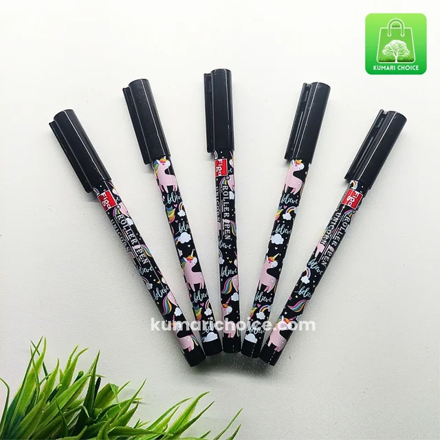 Premium Figo Cute Unicorn Liquid Roller Pen (BLACK INK) (1pc) KC878