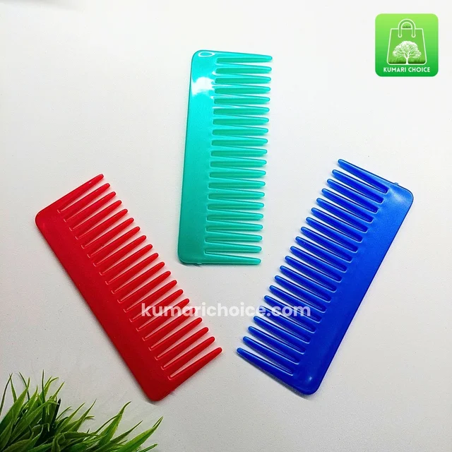 High Quality Wide Teeth Flat Comb For Easy Detangling (1pc) KC1132
