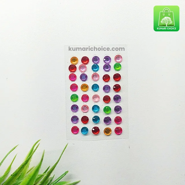 Cute Students Projects, Assignments Decoration Crystal Stickers (Pack Of 40 Approx) KC888