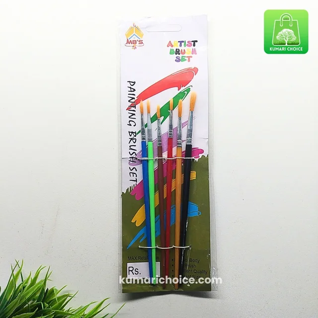 6 In 1 Round Head Art Painting Brush Set KC890
