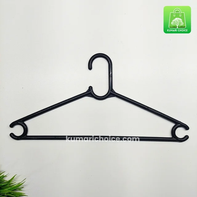 Pack Of 6 Premium Black Coloured Cloth Hanger (6pcs) KC1260