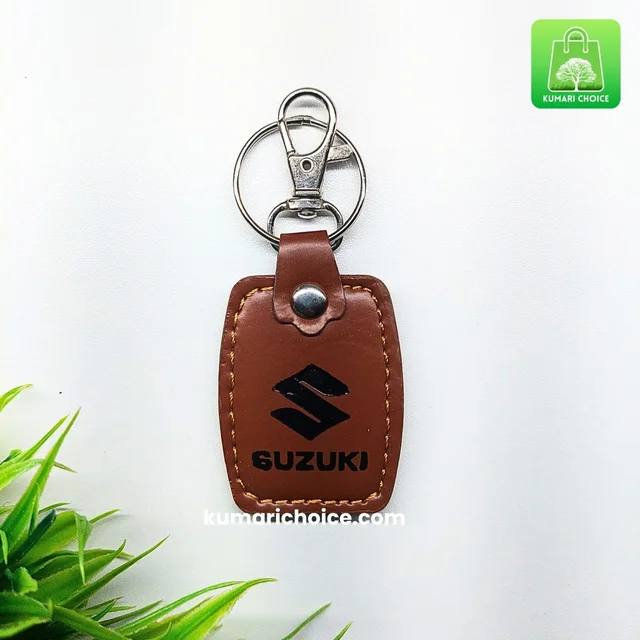 Cute Leather Finished Suzuki Car And Bike keychain (1pc) KC1299