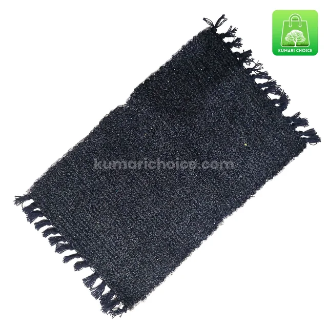 High Quality Medium Sized Extra Thickness Easy Water Absorbing Cotton Floor Mats (63×41cms Approx) (Random Colour 1pc)  KC1585
