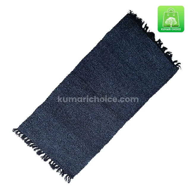 High Quality Long Sized Extra Thickness Easy Water Absorbing Cotton Floor Mats (125×61cms Approx) (Random Colour 1pc) KC1587