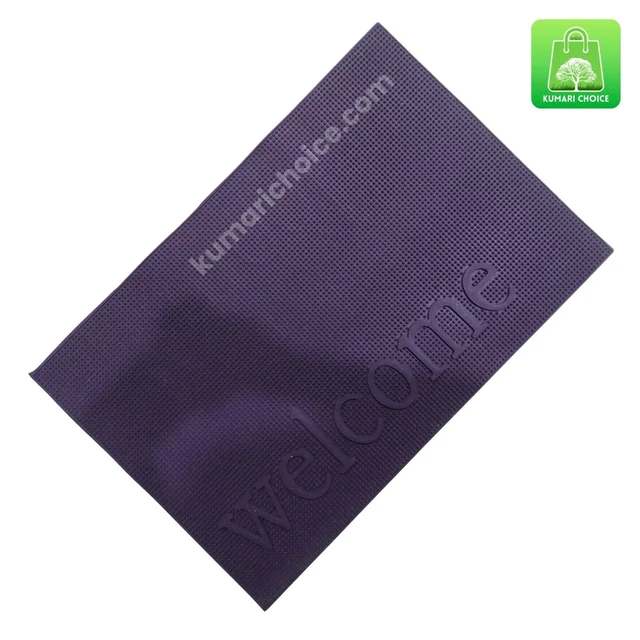 High Quality super Grip Rubber Welcome Entrance Floor Mats (60×40cms Approx) (Random Design 1pc) KC1591