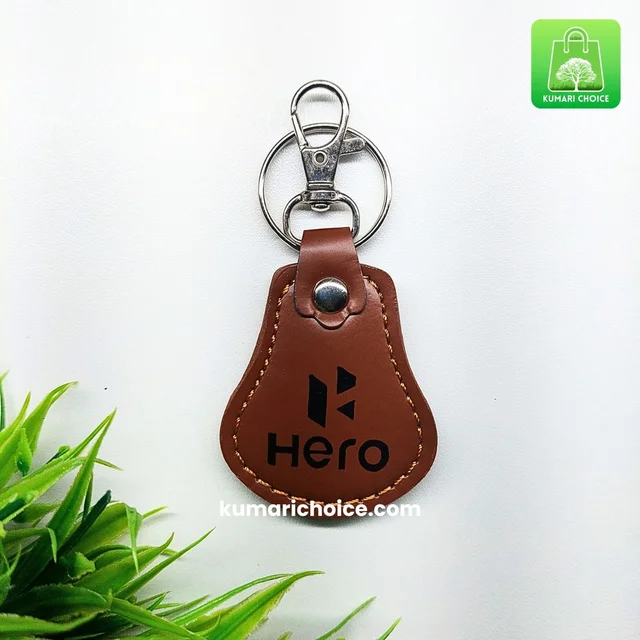 Cute Leather Finished Hero Car And Bike keychain (1pc) KC1301