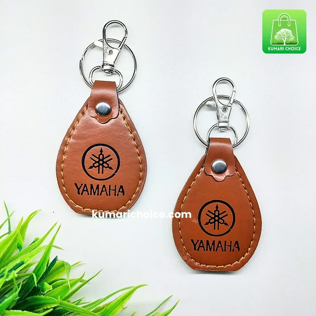 Cute Leather Finished Yamaha Car And Bike keychain (1pc) KC1302