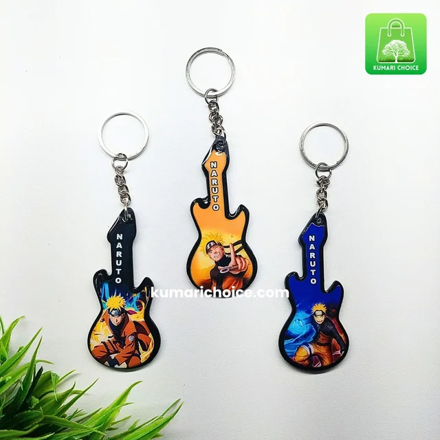 Cute Guitar Cartoon Naruto Keychain (1pc) KC1306