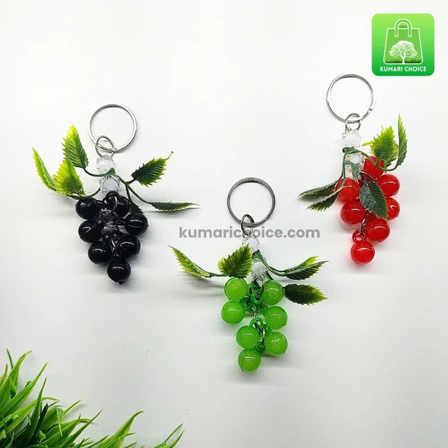 Multicolour Cute Grapes Keychain (1pc) KC1307