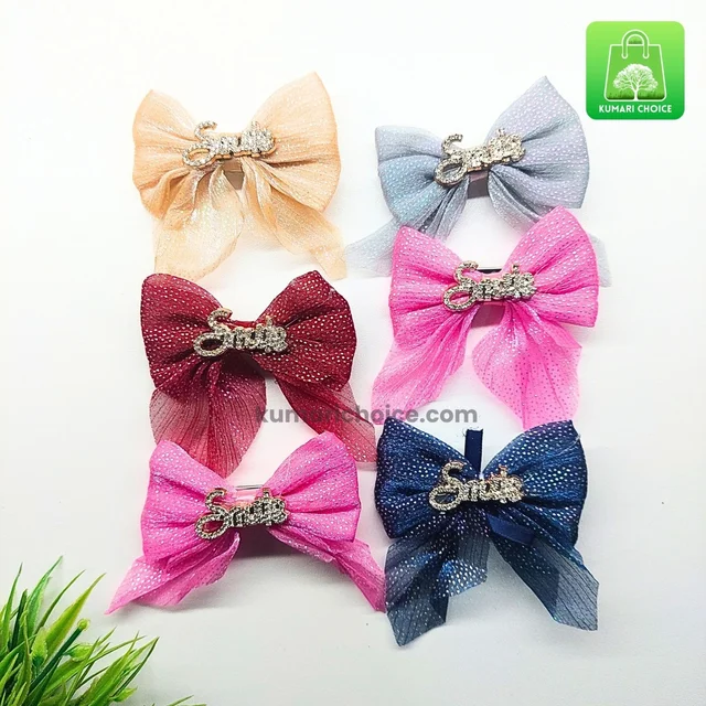 Girls Favourite Cute Premium Knot Shaped Hanging Hair Clip (MODEL 2) (1pc) KC1476