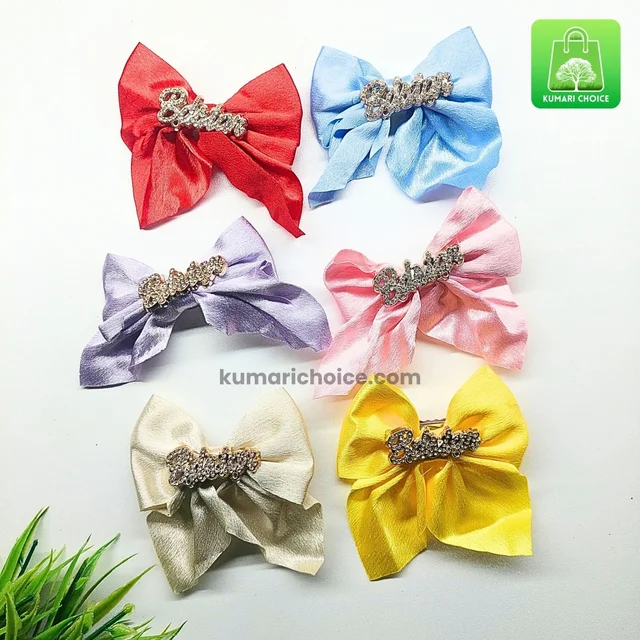Girls Favourite Cute Premium Knot Shaped Hanging Hair Clip (MODEL 3) (1pc) KC1477