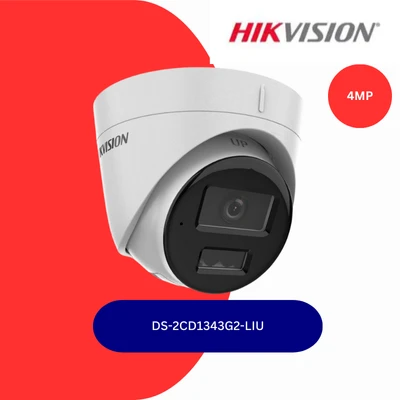 HikVision 4 MP Smart Hybrid Light Fixed Turret Network Camera (DS-2CD1343G2-LIU)