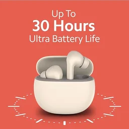 Redmi Buds 4 Active - Bass Black, 12mm Drivers(Premium Sound Quality), Up to 30 Hours Battery Life, Google Fast Pair, IPX4, Bluetooth 5.3, ENC, Up to 60ms Low Latency Mode, App Support - Free size, White, 7 days return and replacement from the date of delivery, 6 months manufacturing