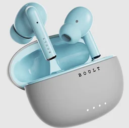 Boult W20 with Zen ENC Mic, 32H Battery Life, Low Latency Gaming, Made in India, 5.3v Bluetooth Headset (Glacier Blue, True Wireless) - Free Size, Gray Blue, 7 days return available from the date of delivery, 6 months manufacturing warranty