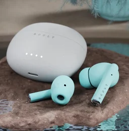 Boult W20 with Zen ENC Mic, 32H Battery Life, Low Latency Gaming, Made in India, 5.3v Bluetooth Headset (Glacier Blue, True Wireless) - Free Size, Gray Blue, 7 days return available from the date of delivery, 6 months manufacturing warranty