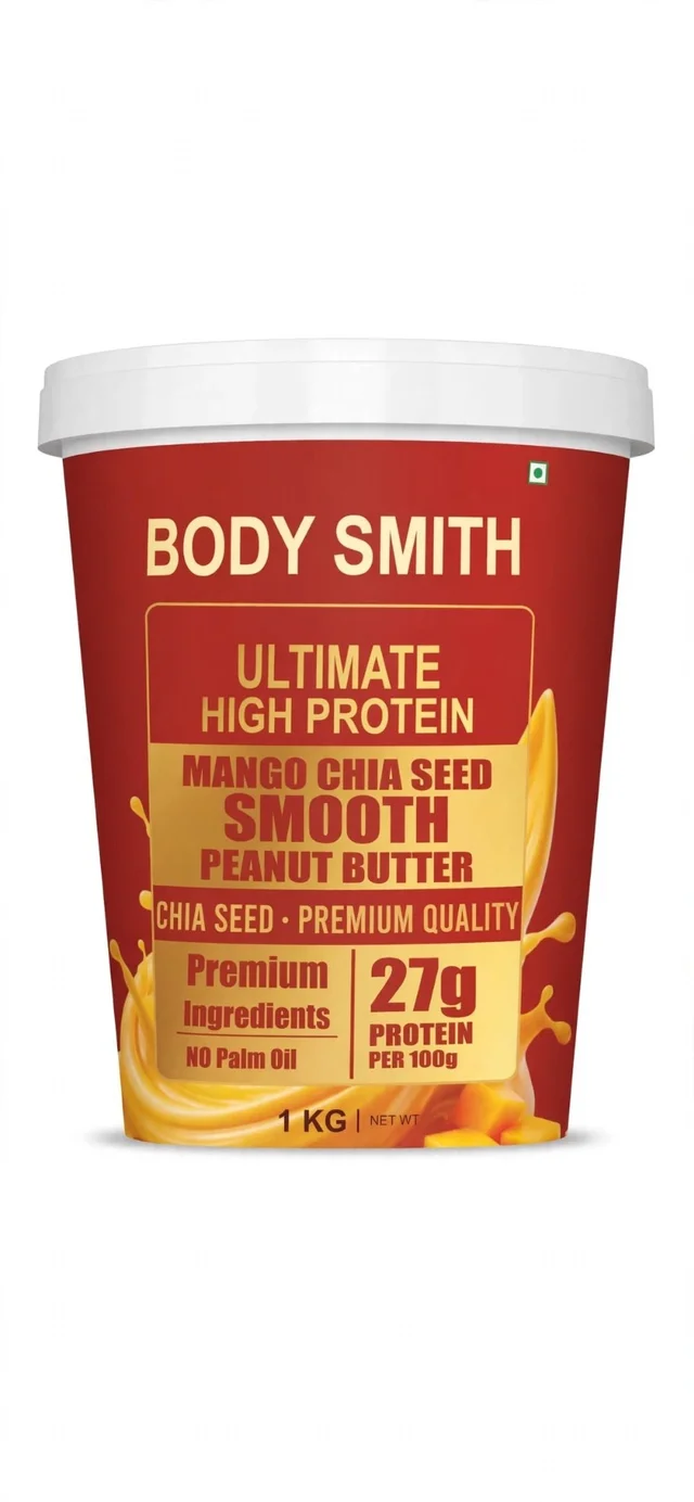 Body Smith Premium Mango Chia Seeds Peanut Butter - Mango Chia Seeds Smooth
