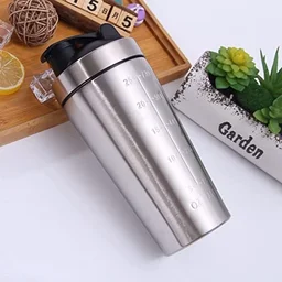 Body Smith Gym Shaker Classic XP Mixer Sliver Stainless Steel Shaker Blender 750 ML For Protein - Gray, One Size